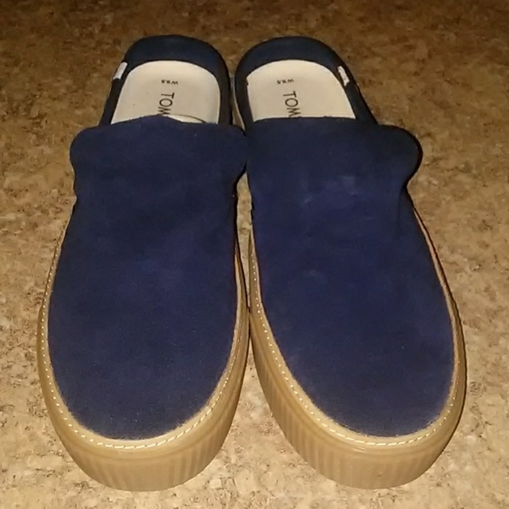 COPY - Women's NIB Suede Tom's Mules